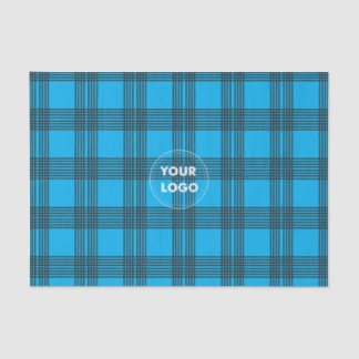Plaid Pattern with custom logo Tissue Paper