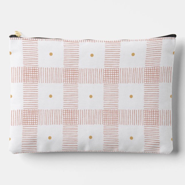 Plaid Pencil Strokes  Accessory Pouch (Front)