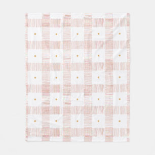 Plaid Pencil Strokes Fleece Blanket
