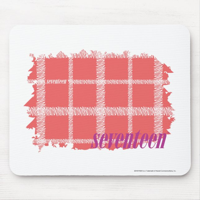Plaid Pink 2 Mouse Mat (Front)