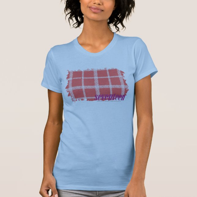Plaid Pink 2 T-Shirt (Front)