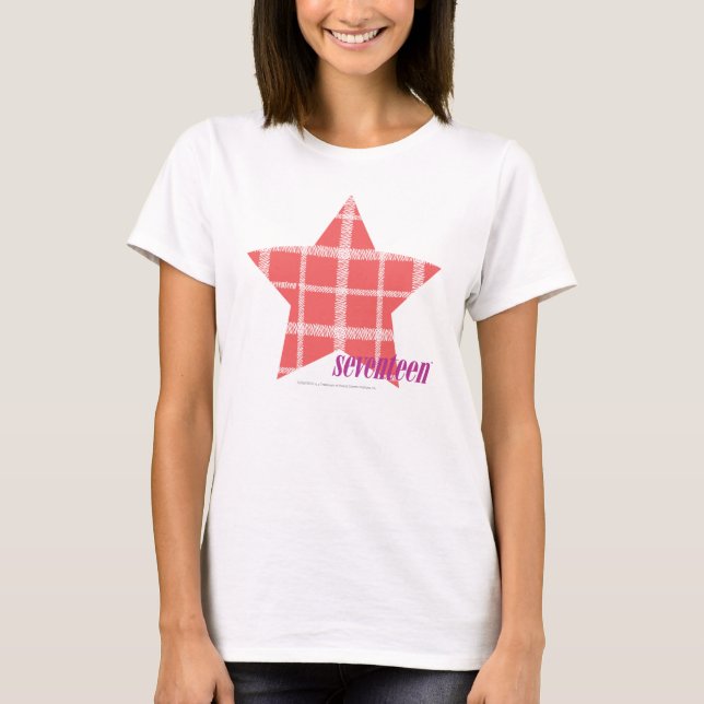 Plaid Pink 3 T-Shirt (Front)