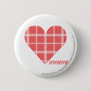 Plaid Pink 4 6 Cm Round Badge