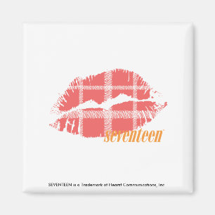 Plaid Pink Magnet