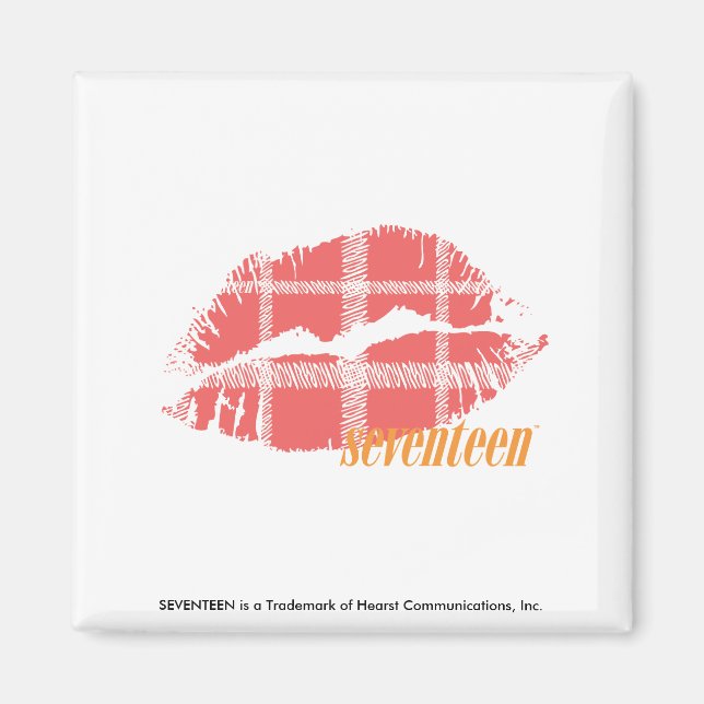 Plaid Pink Magnet (Front)