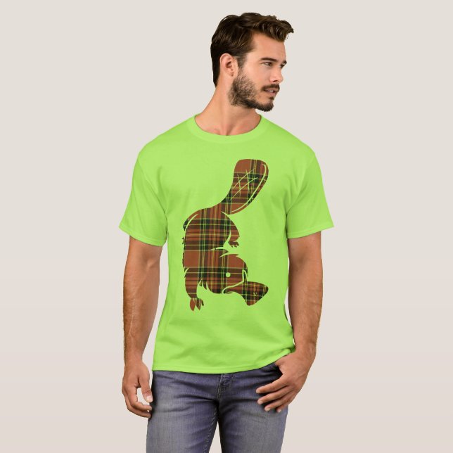 Plaid platypus T-Shirt (Front Full)