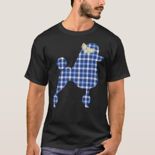 Plaid Poodle Dog T-Shirt