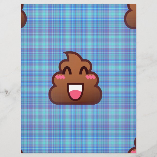 plaid poop emoji (Front)