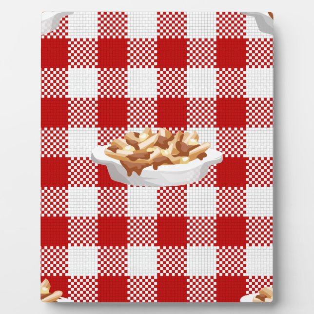 plaid poutine plaque (Front)