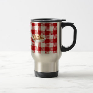 plaid poutine travel mug