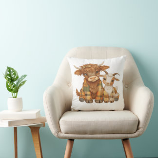 Plaid & Precious Pals Cushion