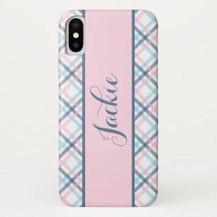 Plaid Print  iPhone X Case