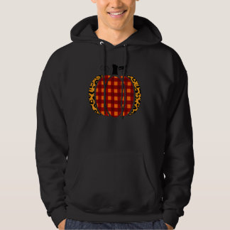 Plaid Pumpkin Leopard Print for Women Teen Girls Hoodie
