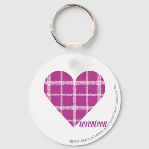Plaid Purple 2 Key Ring