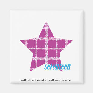 Plaid Purple 3 Magnet