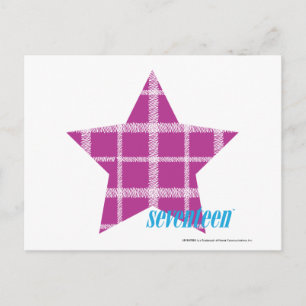 Plaid Purple 3 Postcard
