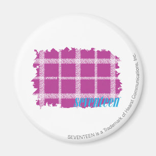 Plaid Purple 4 Magnet