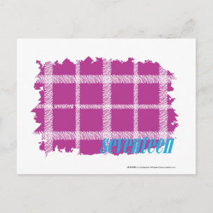 Plaid Purple 4 Postcard