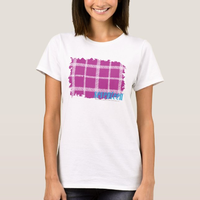Plaid Purple 4 T-Shirt (Front)