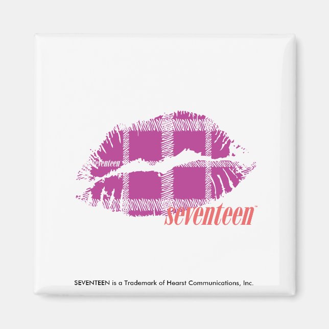 Plaid Purple Magnet (Front)