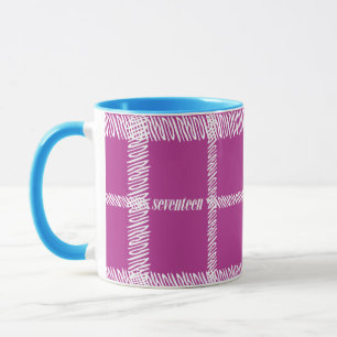 Plaid Purple Mug