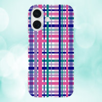 Plaid Purple Pink Teal Navy Blue Pattern
