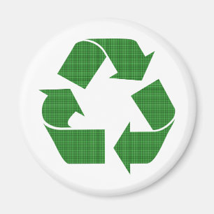 plaid recycle magnet