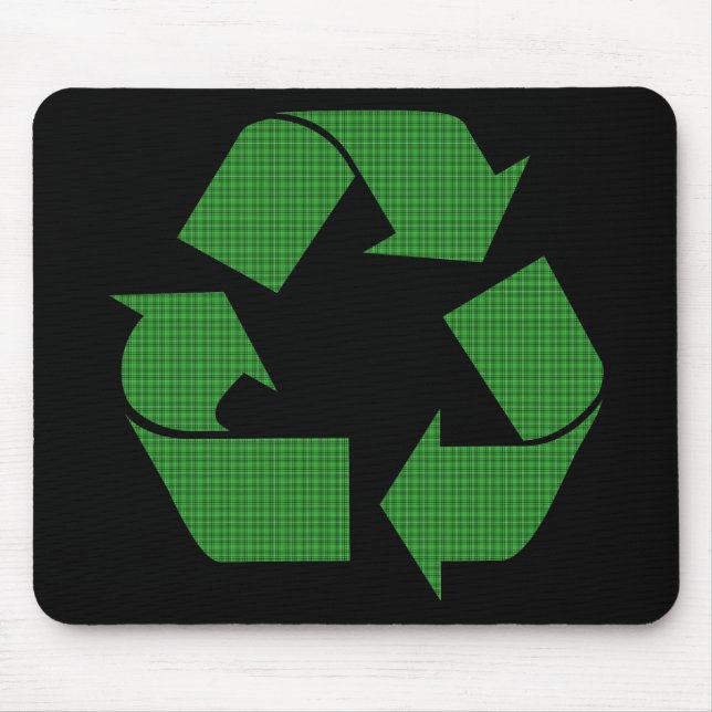 plaid recycle mouse mat (Front)