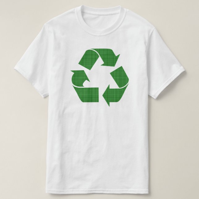 plaid recycle T-Shirt (Design Front)