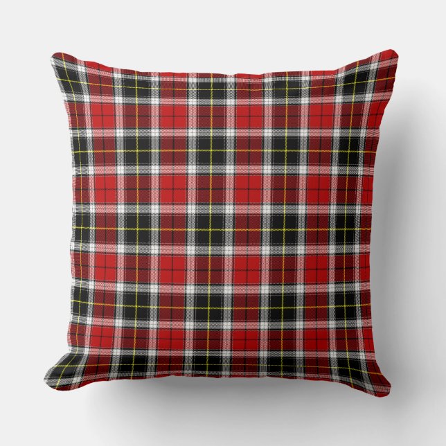 Plaid Red Brown Checks Pattern-52626 Cushion (Front)
