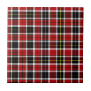 Plaid Red Brown Checks Pattern-52626 Tile