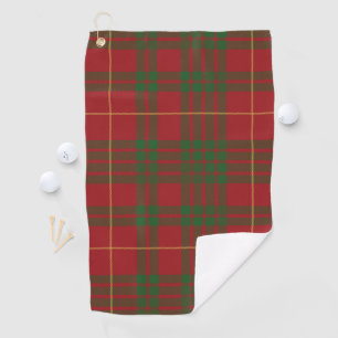 Plaid Red Elegant Classic Tartan Golf Towel