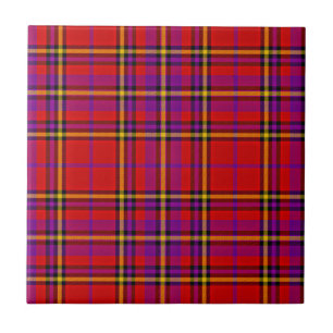 Plaid Red Tartan Swahili Chequered Pattern-54813 Tile