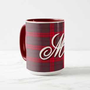 Plaid Red Traditional Tartan Modern Collection Mug