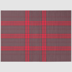 Plaid Red Traditional Tartan Modern Collection Tissue Paper