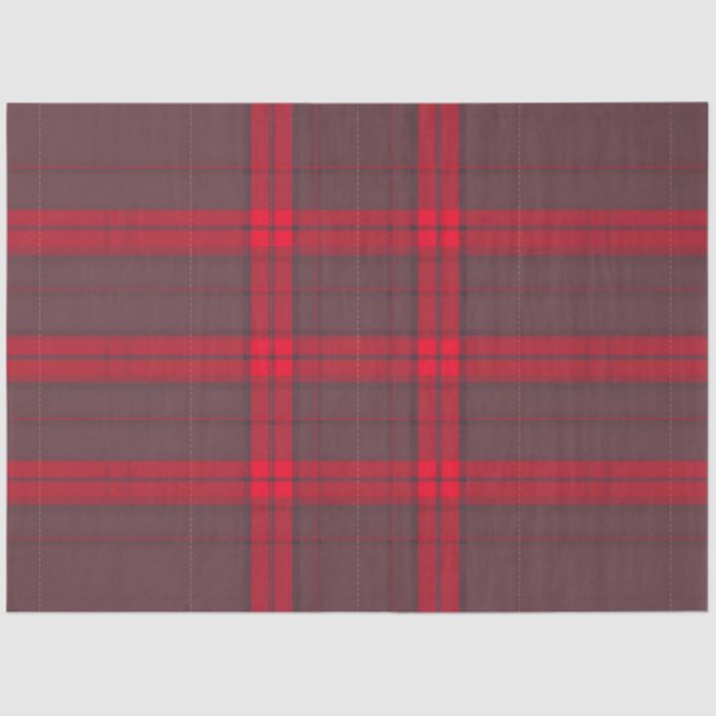 Plaid Red Traditional Tartan Modern Collection Tissue Paper (Front)