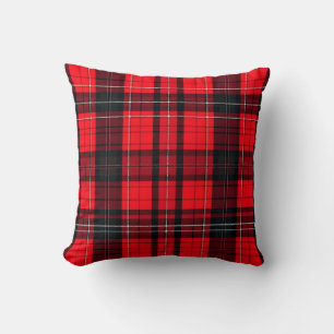 Plaid Red Traditional Tartan Popular Collection Cushion