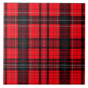 Plaid Red Traditional Tartan Popular Collection Tile