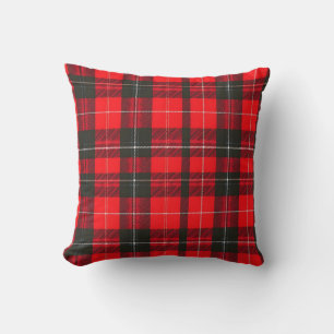 Plaid Red Traditional Tartan Trendy Collection Cushion