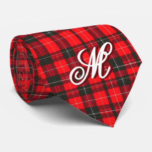 Plaid Red Traditional Tartan Trendy Collection Tie