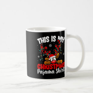 Plaid Reindeer This Is My Christmas Pyjamas Xmas F Coffee Mug