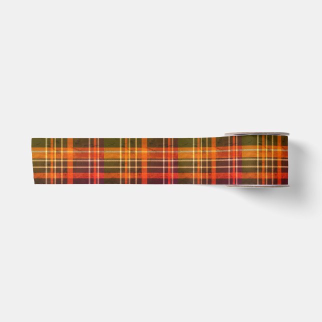 Plaid Ribbon Satin Ribbon (Front)