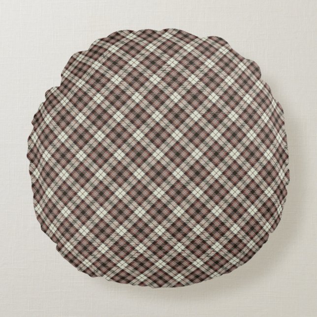 plaid round cushion (Front)