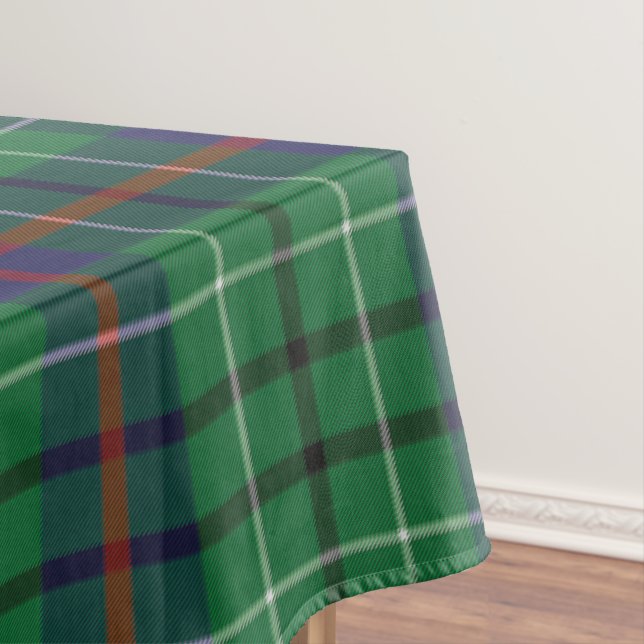 Plaid Rustic Clan Duncan Tartan Tablecloth (In Situ)