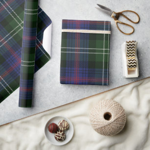 Plaid Rustic Clan Sutherland Holidays Tartan Wrapping Paper