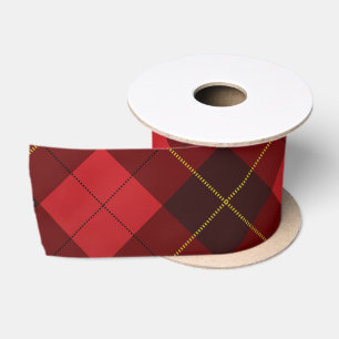 Plaid Rustic Clan Wallace Traditional Tartan Satin Ribbon