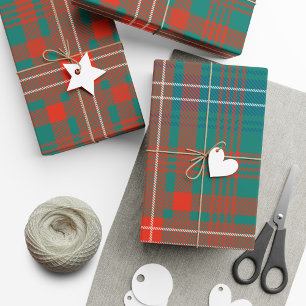 Plaid Rustic Clan Wilson Elegant Tartan Wrapping Paper