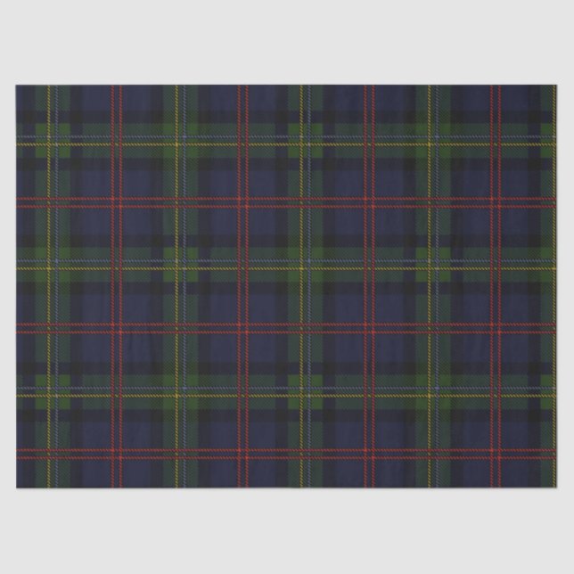 Plaid Rustic Classic Elegant Tartan Tissue Paper (Front)