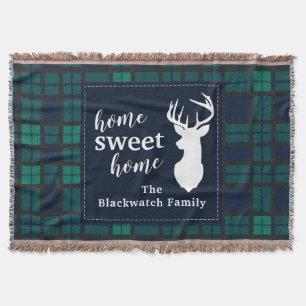 Plaid Rustic Tartan Clan Blackwatch Tartan Throw Blanket
