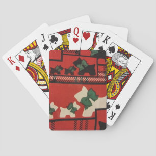 Plaid Scotties & Westies Playing Cards